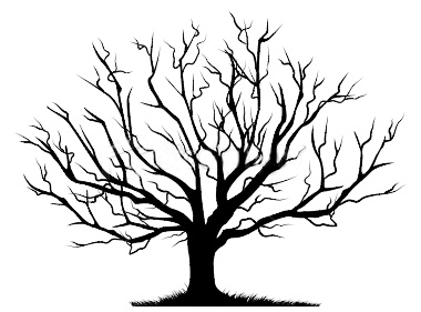 ... Tree in winter clipart ...