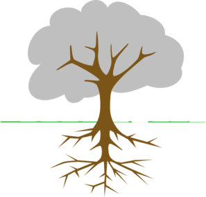 Tree With Roots Clip Art - Roots Clip Art