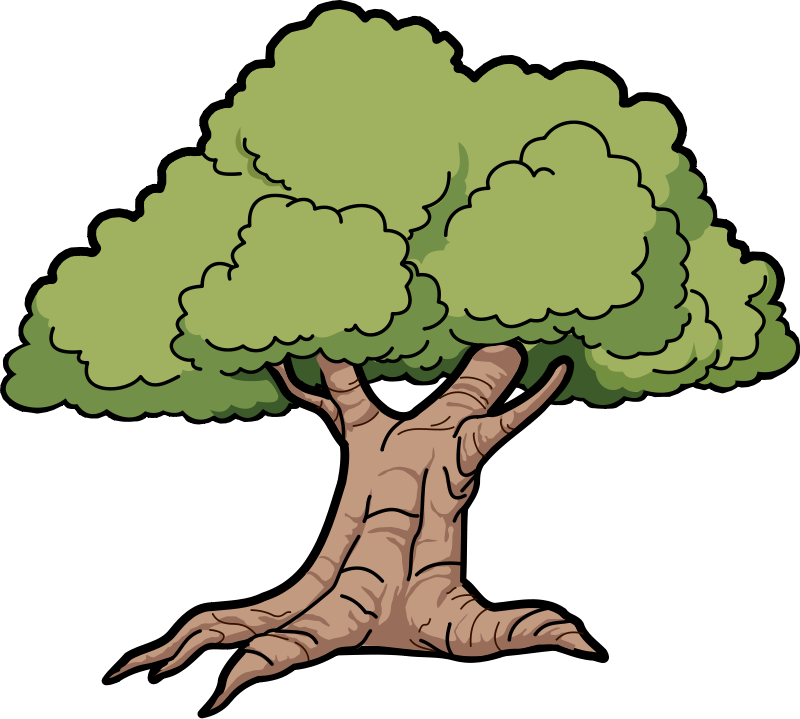 Trees clip art coloring pages - Clipart Of A Tree