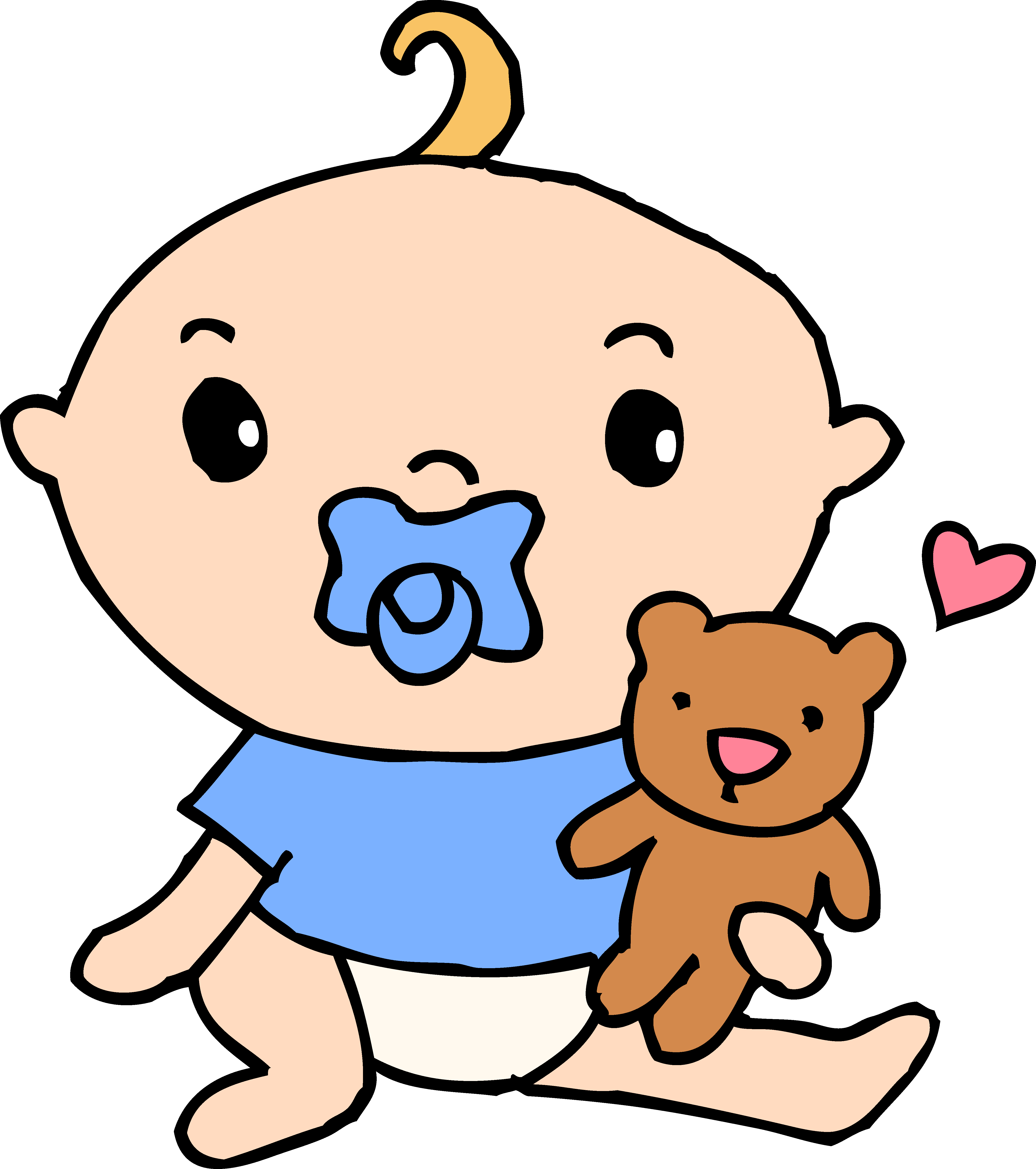 Cute Newborn Baby Clipart