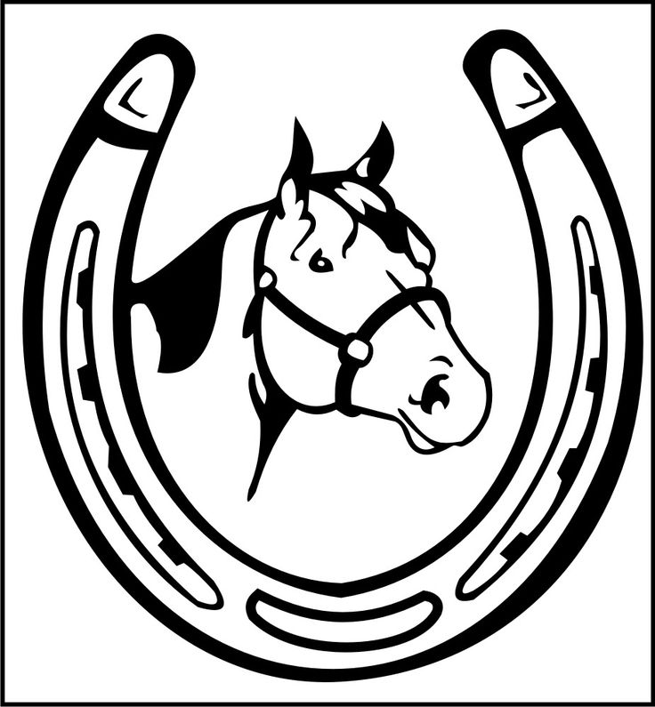 Trends for double horseshoe clipart saddle club horses