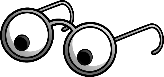 Trick Eyeball Glasses Clipart - Clipart Glasses