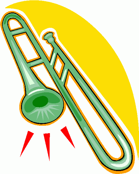 Trombone 1 Clipart Trombone 1 - Trombone Clip Art
