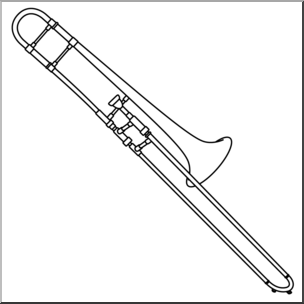 Trombone Clipartby ClipartLoo