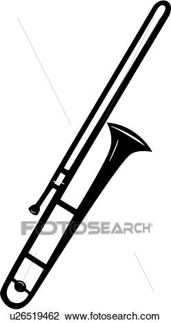 instrument, music, musical, t - Trombone Clipart