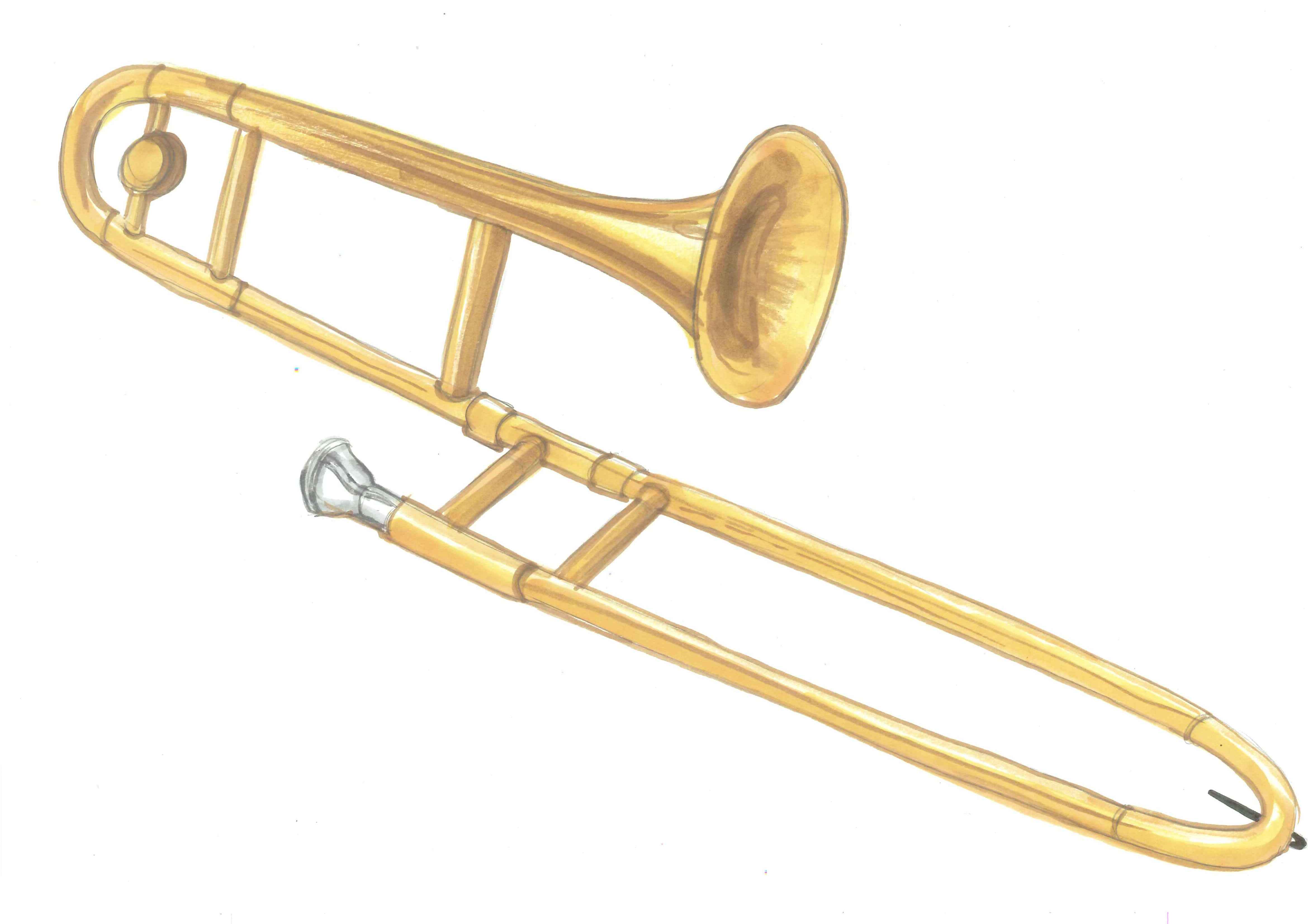 ... Picture Of Trombone - Cli