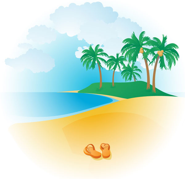 Tropical Beach Clipart | Clipart library - Free Clipart Images