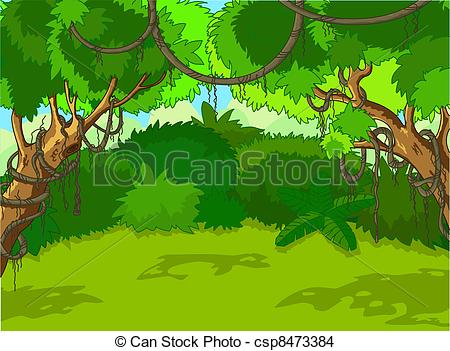 ... Tropical Forest Landscape - A Green Tropical Forest.