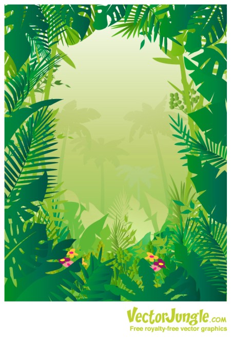 Tropical Jungle Clip Art
