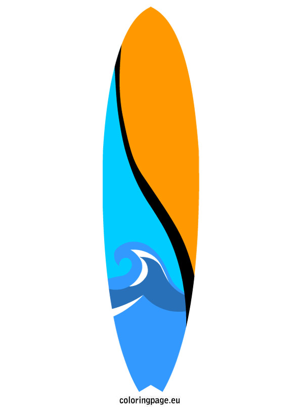 Surfboard vector clipart