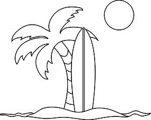 Tropical surfboard clipart surfing clipart surf pictures of image