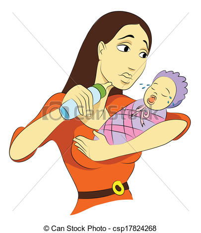 Troubled Mommy - csp17824268 - Mommy Clipart