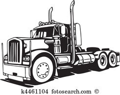 Truck - 18 Wheeler Clip Art