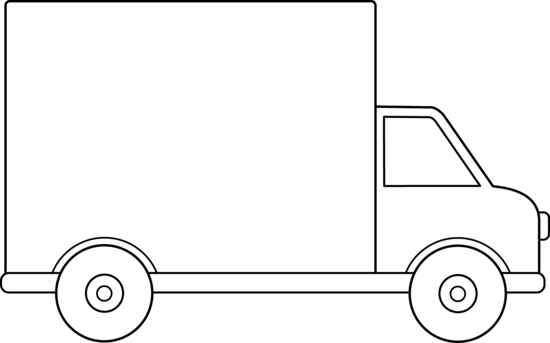 Truck clipart top view truck 