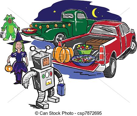 Trunk Or Treat Stock Vector .
