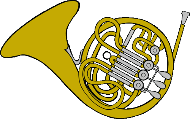 trumpet u0026middot; french h - Instrument Clipart