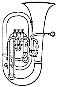 Clip Art Image: A Brass Tuba