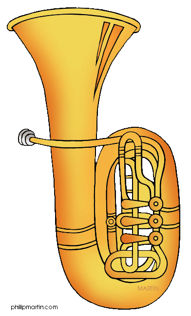 Tuba horn clipart free clipar
