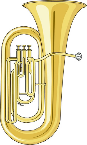 Tuba horn clipart free clipart image image