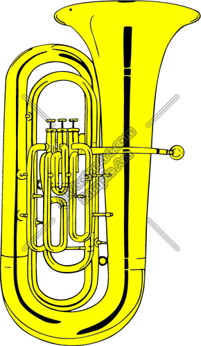 Tuba Clip Art/ Tuba Illustrat