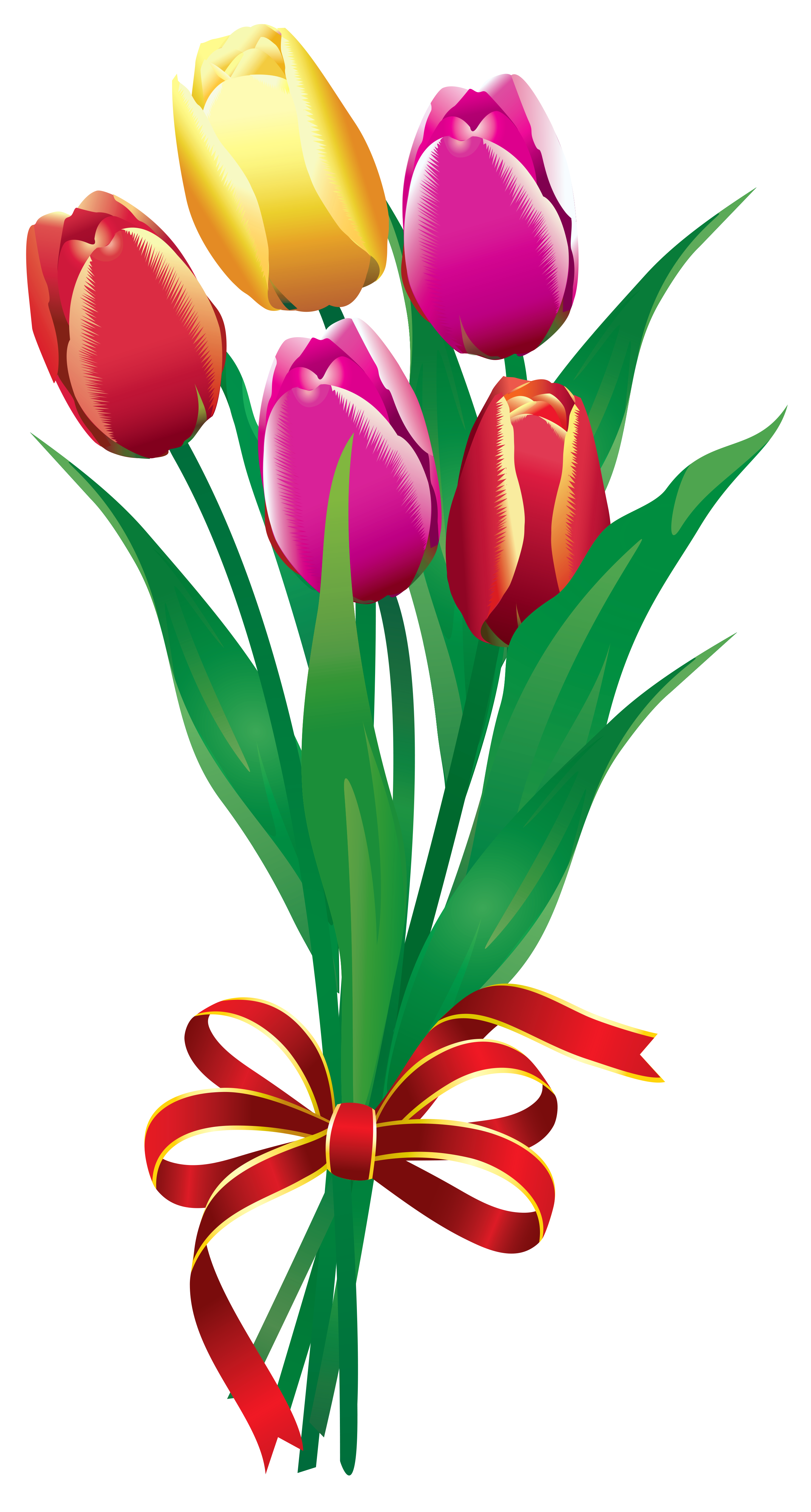 Tulip Bouquet Clipart