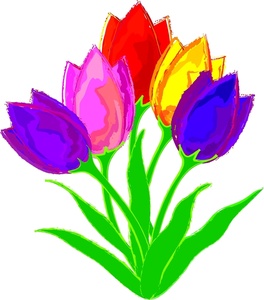 Tulips Clipart Image - Group .