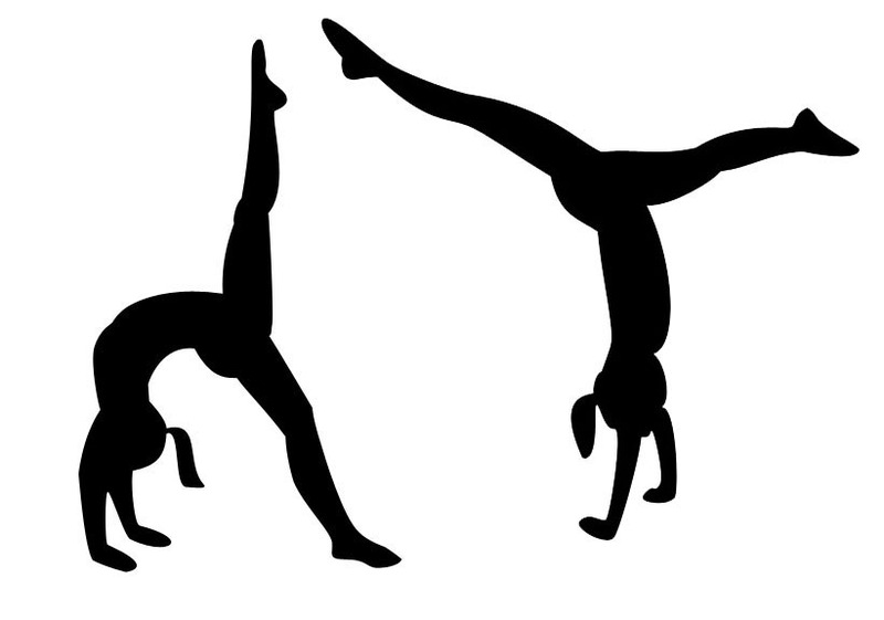 Tumbling Gymnastics Clip Art  - Tumbling Clipart