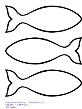 Simple Fish Outline Clip Art 