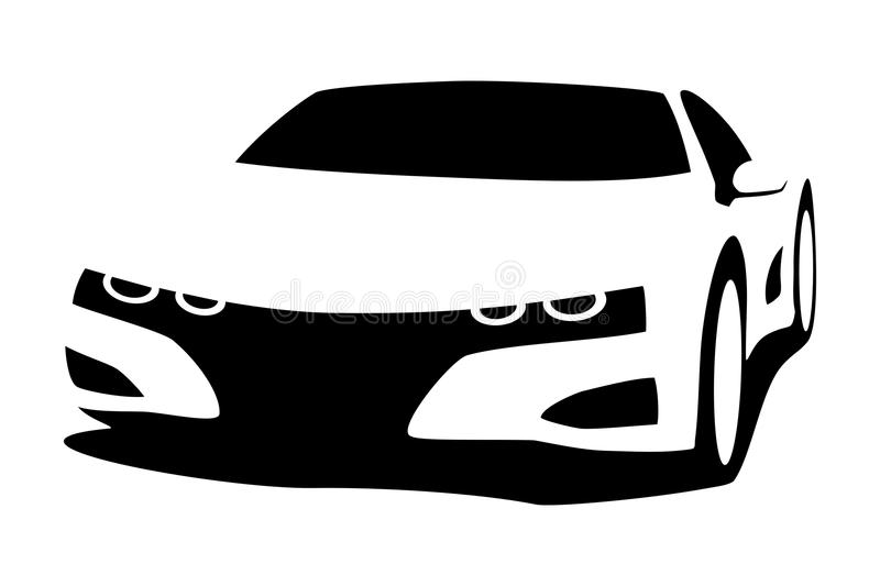 Download Silhouette tuning car stock vector. Illustration of vehicle -  48153963