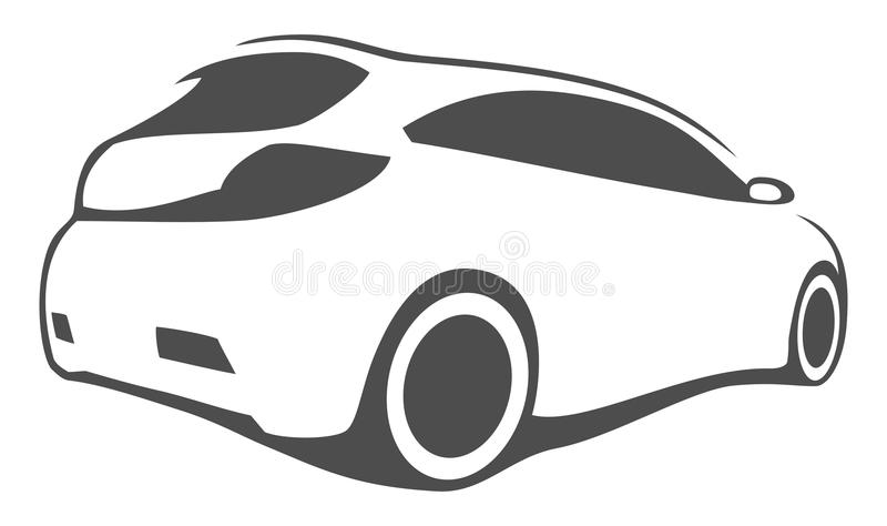 Download Tuning car silhouette stock vector. Illustration of isolated -  43881881