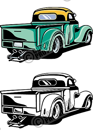 Hot Rod Vector Tuning Car Clipart Download