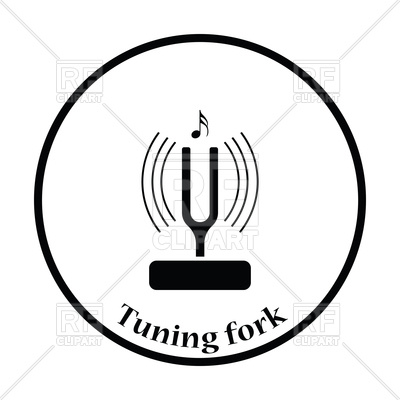 Icon of tuning fork, acoustic resonator, 117516, download royalty-free  vector vector ClipartLook.com 