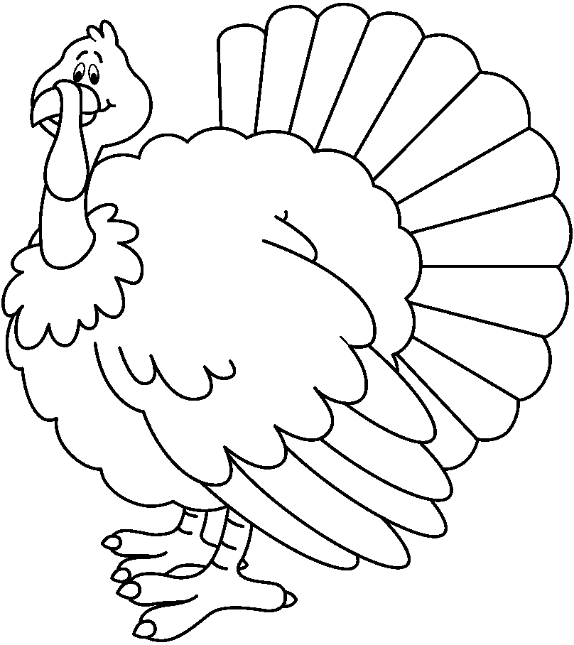 Clip Art Turkey Clipart Black
