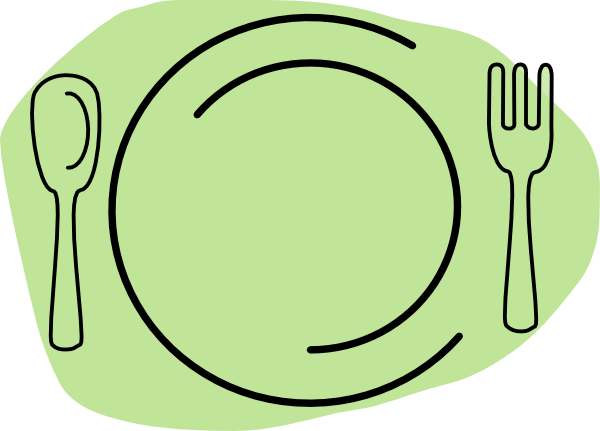 Turkey Dinner Plate Clipart B - Dinner Plate Clipart