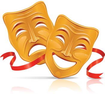 Clipart drama masks free - Cl