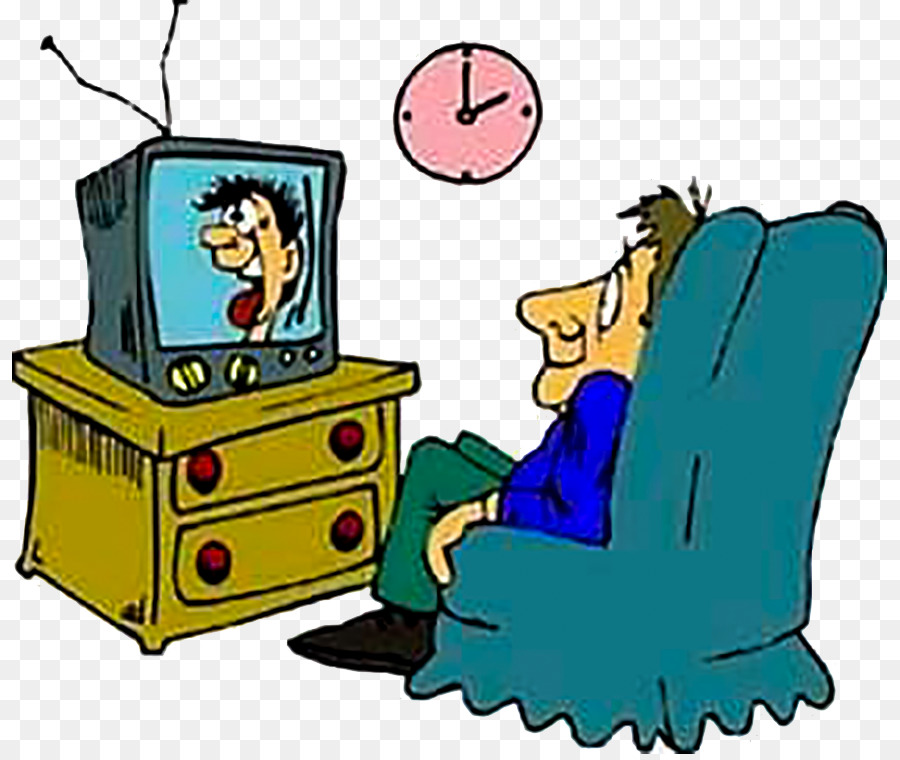 Television show Diagnose Clip art - Men watch TV