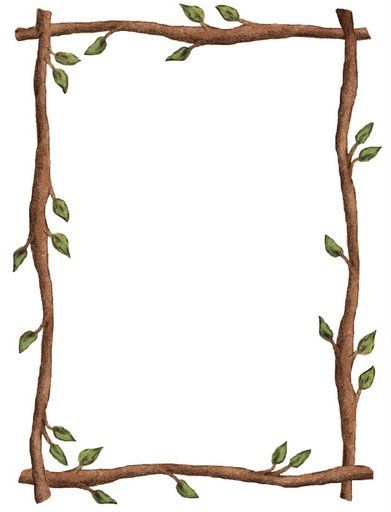 Twig Cliparts - Clip Art Life. Tree branches. Border