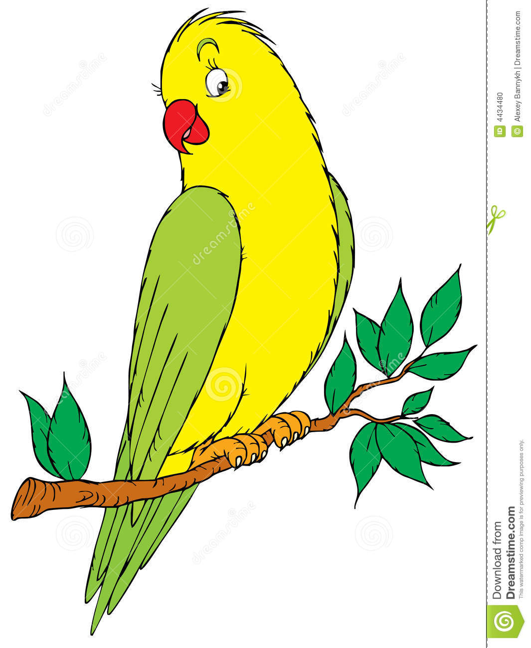 Two Parakeets Clipart - Parakeet Clipart
