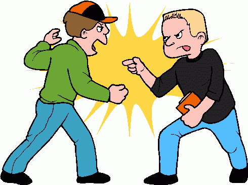 Two people arguing clipart - .