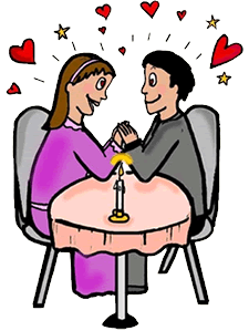 Boy and Girl In Love Clipart