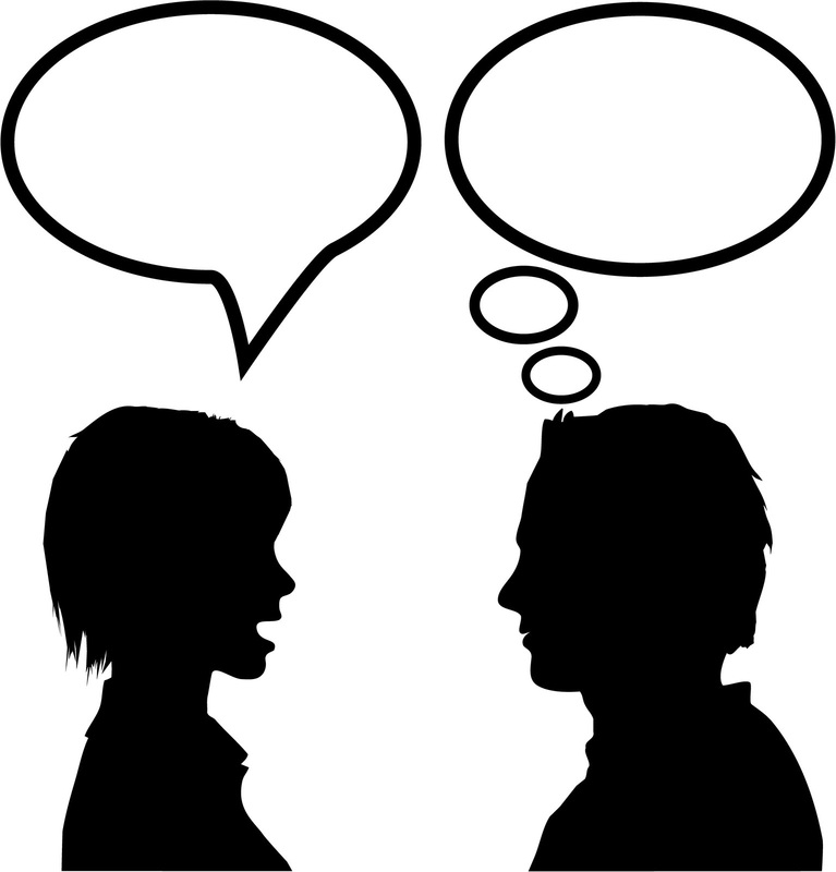 Two People Talking Clip Art. Chapter Summary