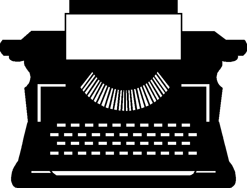 Typewriter Clipart O Professor De Jornalismo