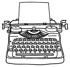 Typewriter Clipart. Typewriter u0026amp; keys
