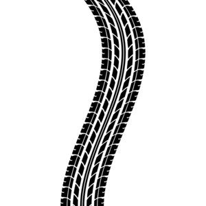 Tire tracks. Vector illustrat