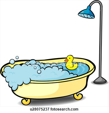 Child Bubble Bath Stock Image