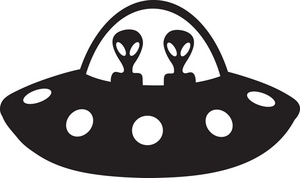 Ufo and alien clipart - .