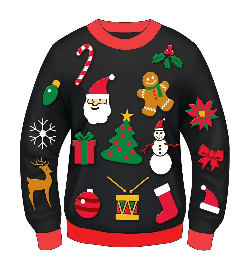 Ugly Christmas Sweater Clipart.