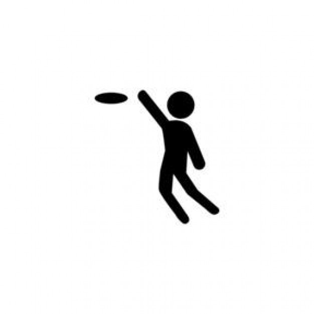 Playing Frisbee Clip Art