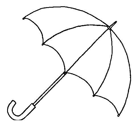 Umbrella Clipart Black And Wh - Clip Art Umbrella