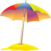 Beach Umbrella Clipart Black 